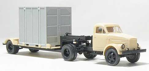 GAZ-51P tractor with 5T. container trailer<br /><a href='images/pictures/MiniaturModelle/039221.jpg' target='_blank'>Full size image</a>